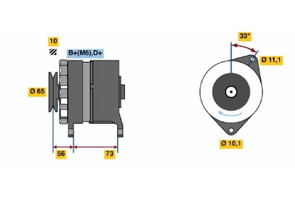 Alternador BOSCH 0 120 489 348