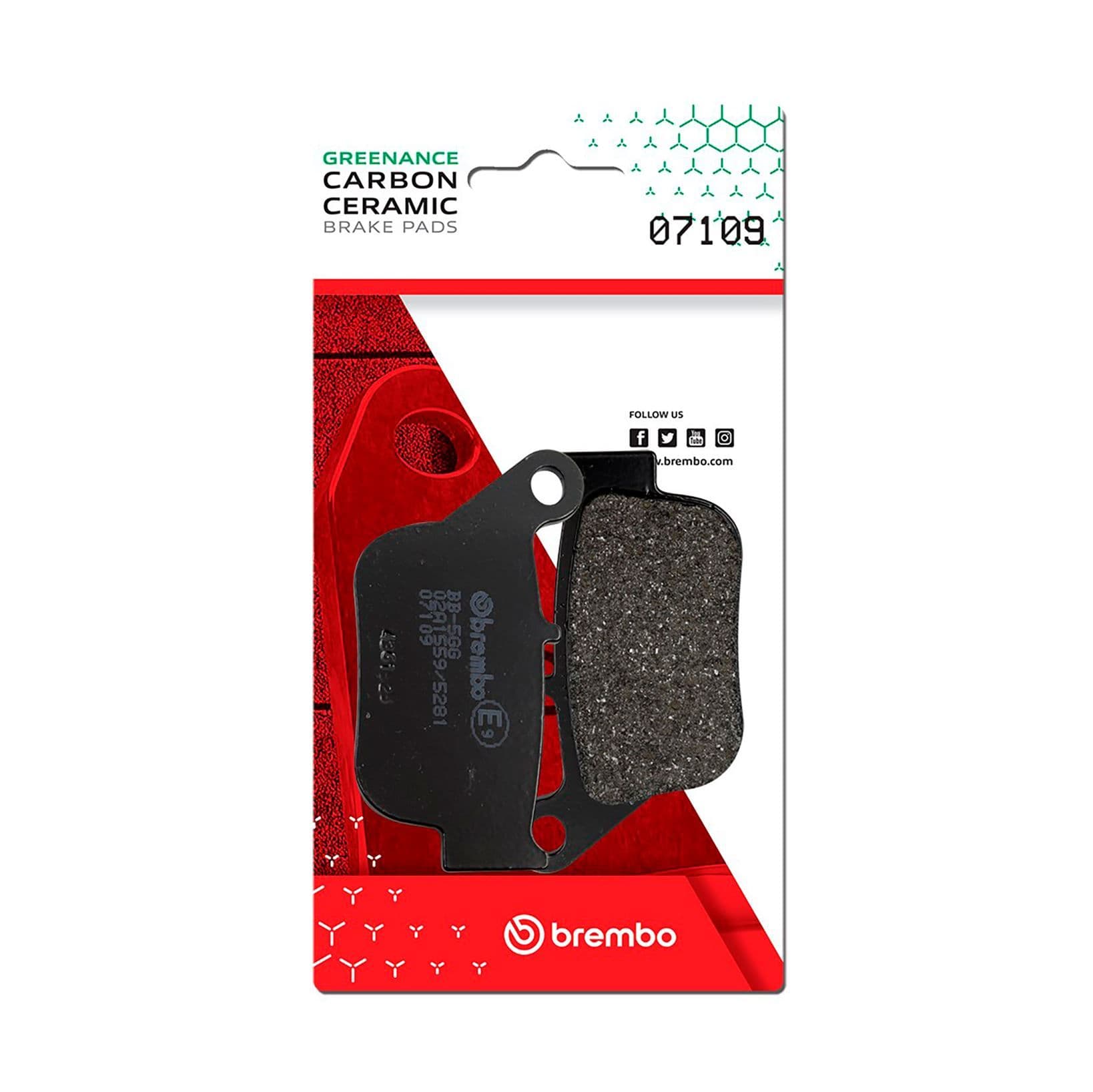 Juego de balatas de freno BREMBO 07109