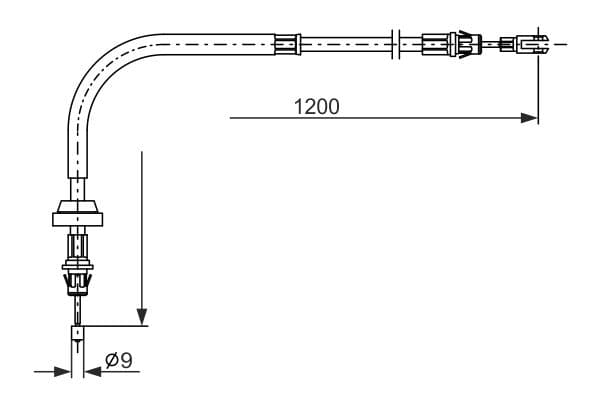 Cable de accionamiento, freno de estacionamiento BOSCH 1 987 482 878