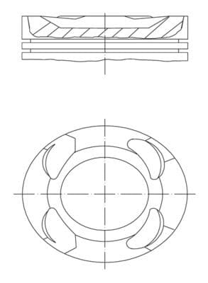 Pistón MAHLE 081 PI 00109 002