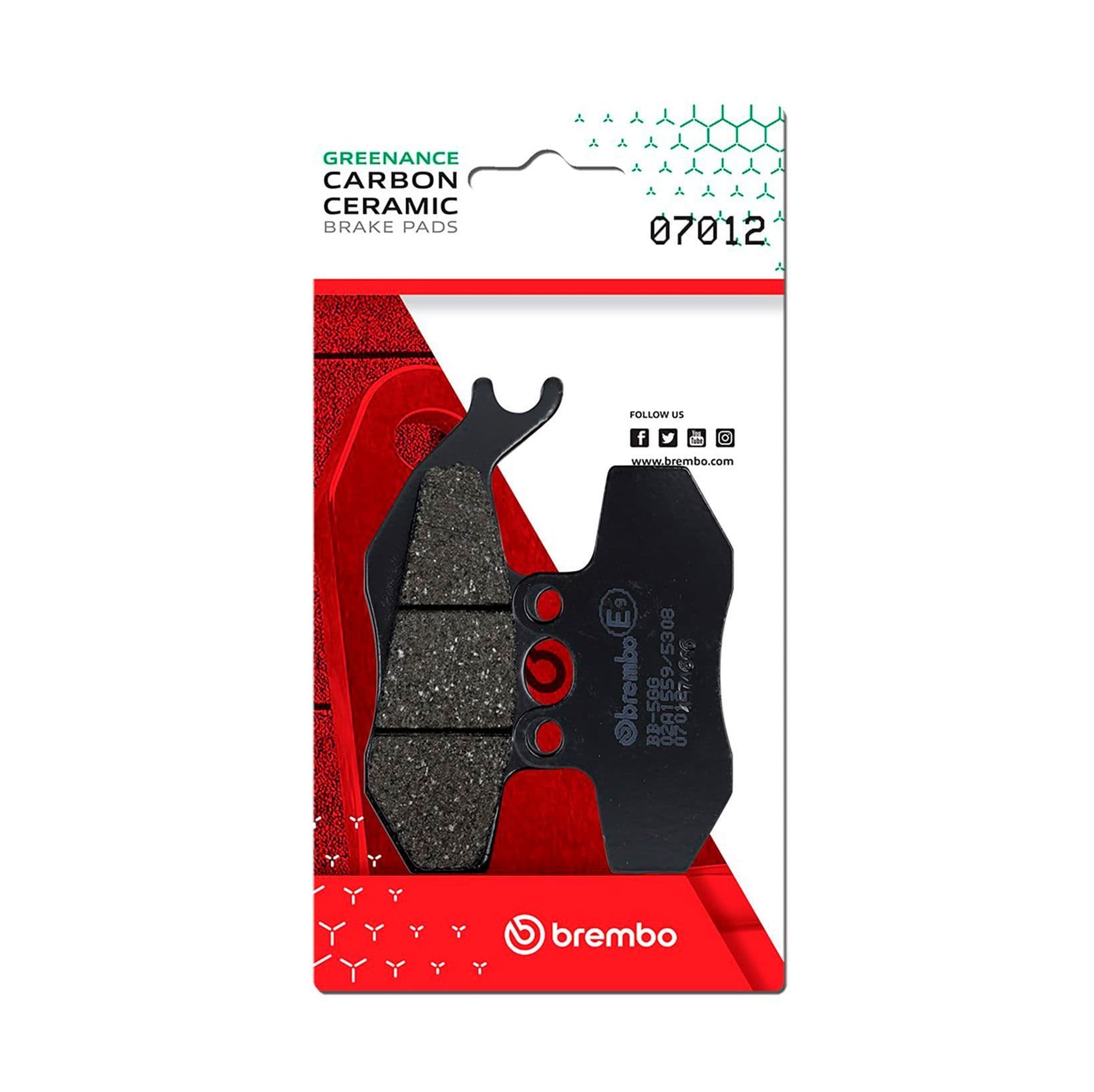 Juego de balatas de freno BREMBO 07012