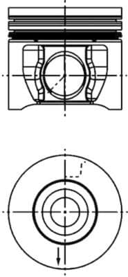 Pistón KOLBENSCHMIDT 40830620