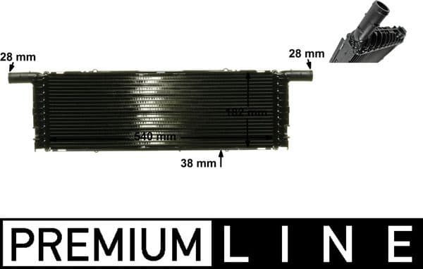 Radiador, refrigeración del motor MAHLE CR 89 000P