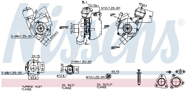 Turbocompresor, sobrealimentación NISSENS 93224