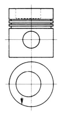 Pistón KOLBENSCHMIDT 93750620