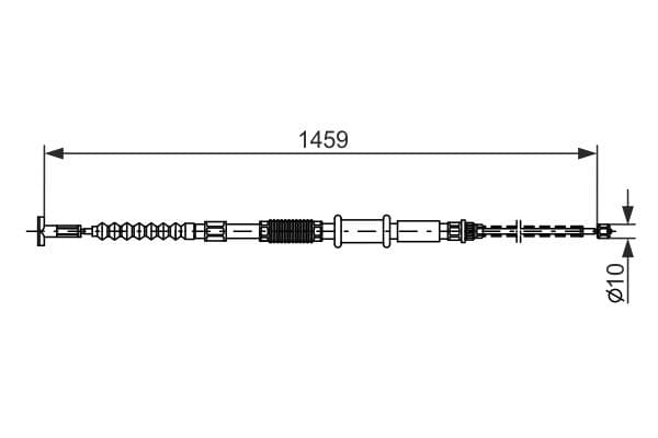 Cable de accionamiento, freno de estacionamiento BOSCH 1 987 482 180