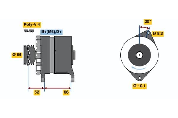 Alternador BOSCH 0 120 489 259