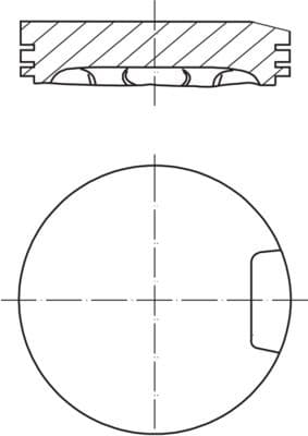 Pistón MAHLE 033 13 02
