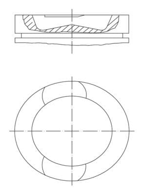 Pistón MAHLE 037 PI 00107 000