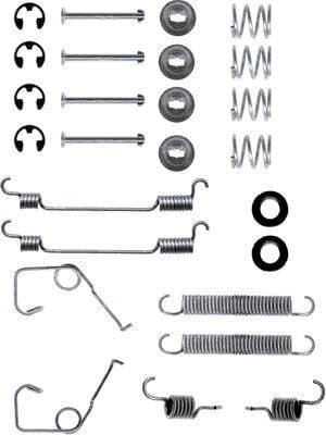 Juego de accesorios, zapatas de freno HELLA 8DZ 355 200-221