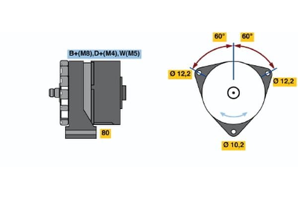 Alternador BOSCH 6 033 GB3 055