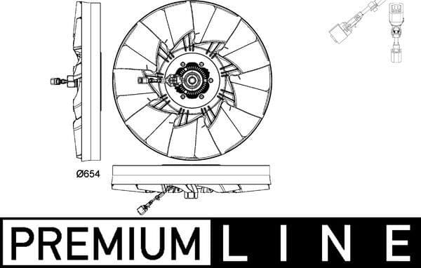 Ventilador, refrigeración del motor MAHLE CFF 478 000P