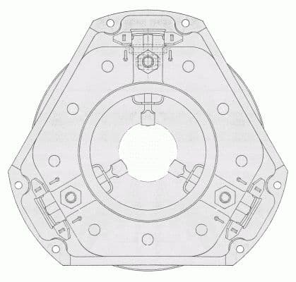 Plato de presión de clutch SACHS 1882 119 106