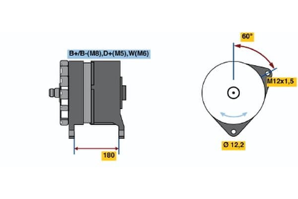 Alternador BOSCH 0 120 689 553