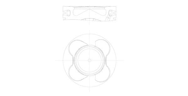 Pistón MAHLE 081 PI 00102 002