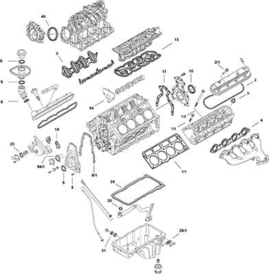 Juego completo de empaques, motor ELRING LS Gen IV LC9