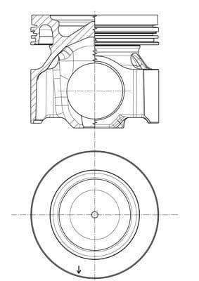 Pistón MAHLE 007 PI 00178 000