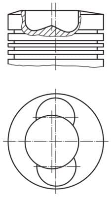 Pistón MAHLE 099 33 02
