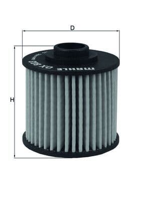 Filtro de aceite MAHLE OX 803