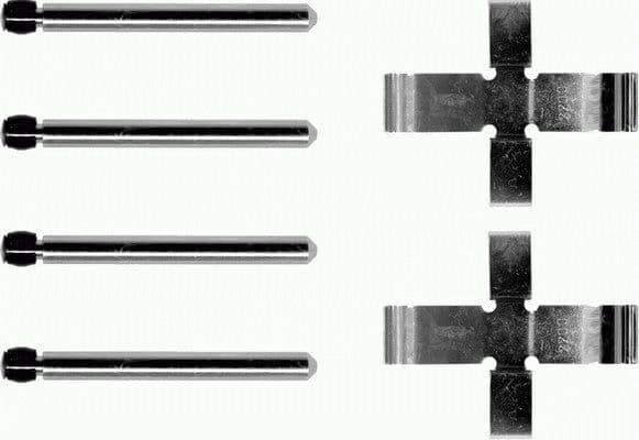 Juego de accesorios, balatas de frenos TEXTAR 82000900