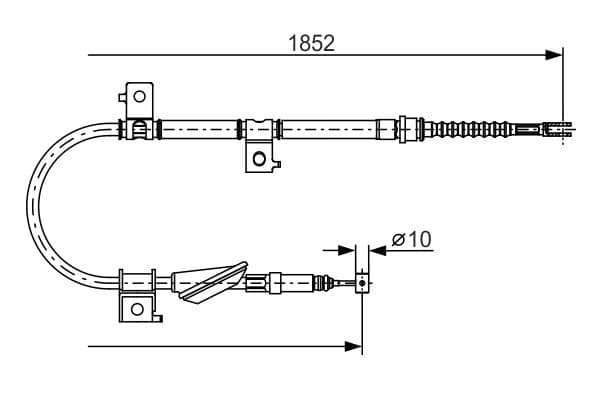 Cable de accionamiento, freno de estacionamiento BOSCH 1 987 482 175