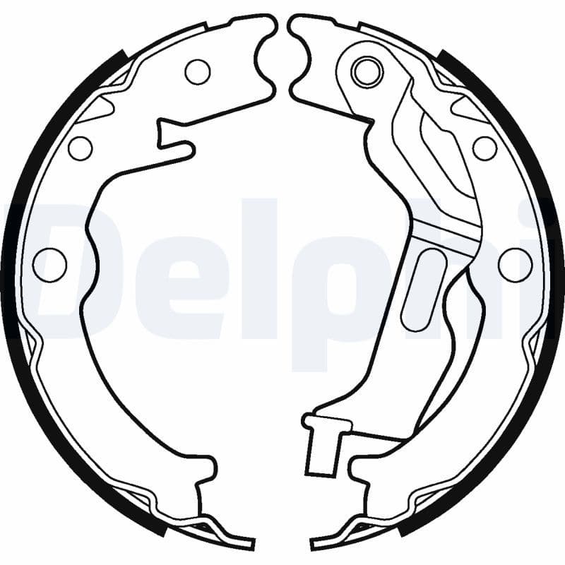 Juego de zapatas de frenos, freno de mano DELPHI LS2025