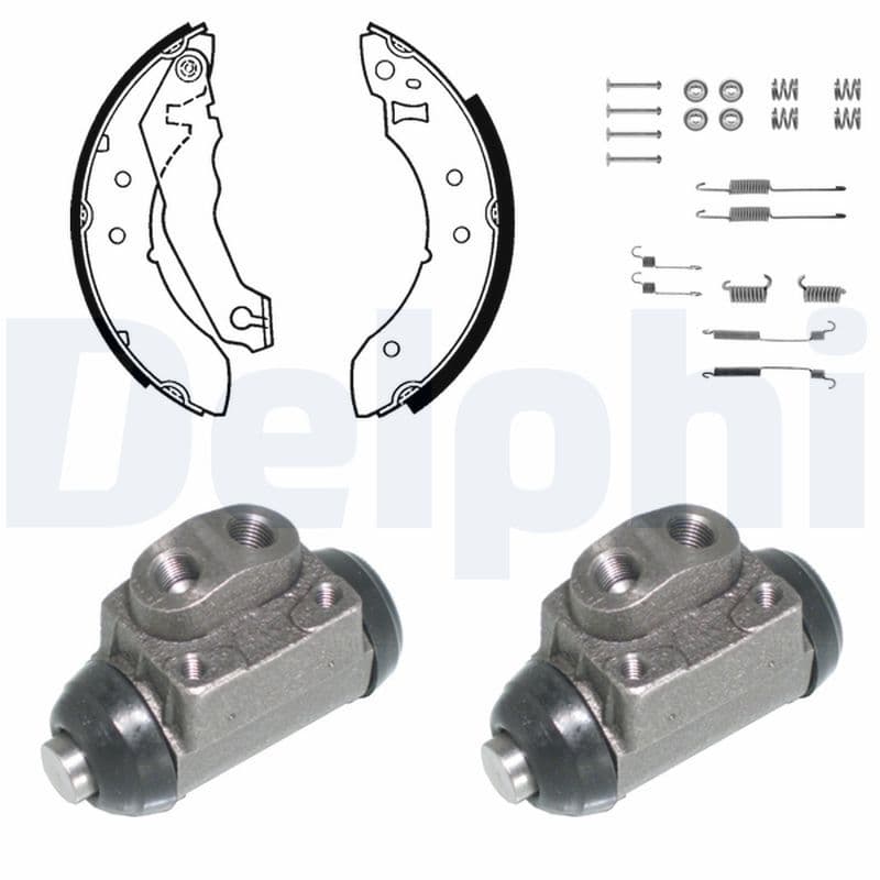 Juego de zapatas de frenos DELPHI KP698