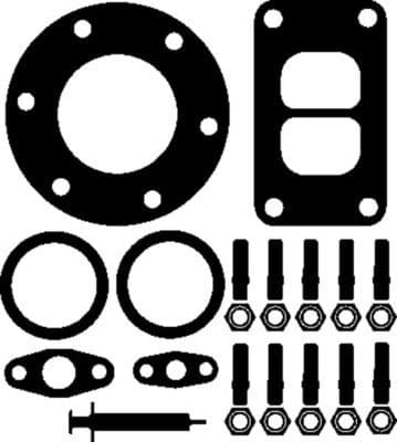 Juego de montaje, turbocompresor MAHLE 001 TA 14625 000