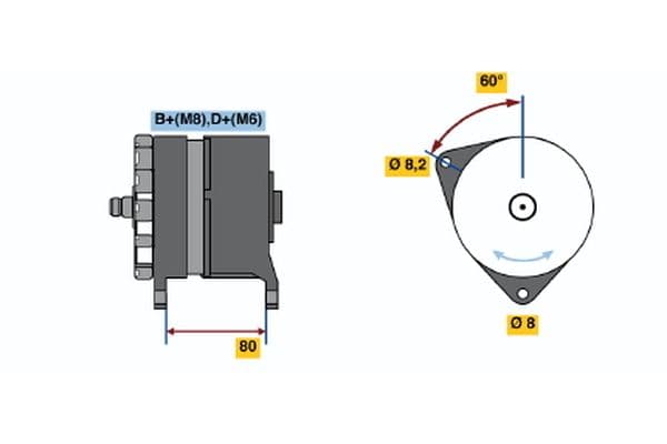 Alternador BOSCH 0 120 469 913
