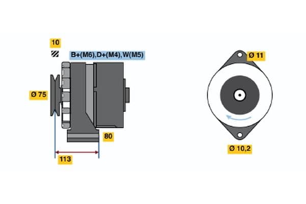 Alternador BOSCH 0 120 488 268