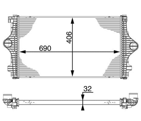 Radiador de aire de admisión MAHLE CI 219 000P