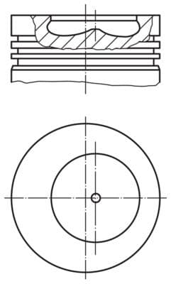 Pistón MAHLE 009 07 00