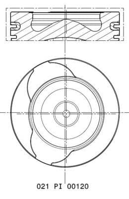Pistón MAHLE 021 PI 00120 001