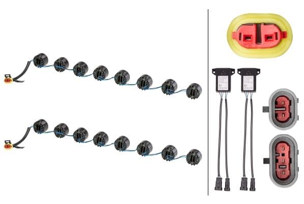 Juego de luces para circulación diurna HELLA 2PT 010 458-761