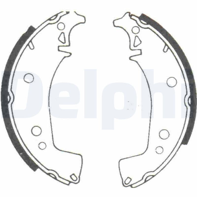 Juego de zapatas de frenos DELPHI LS1390