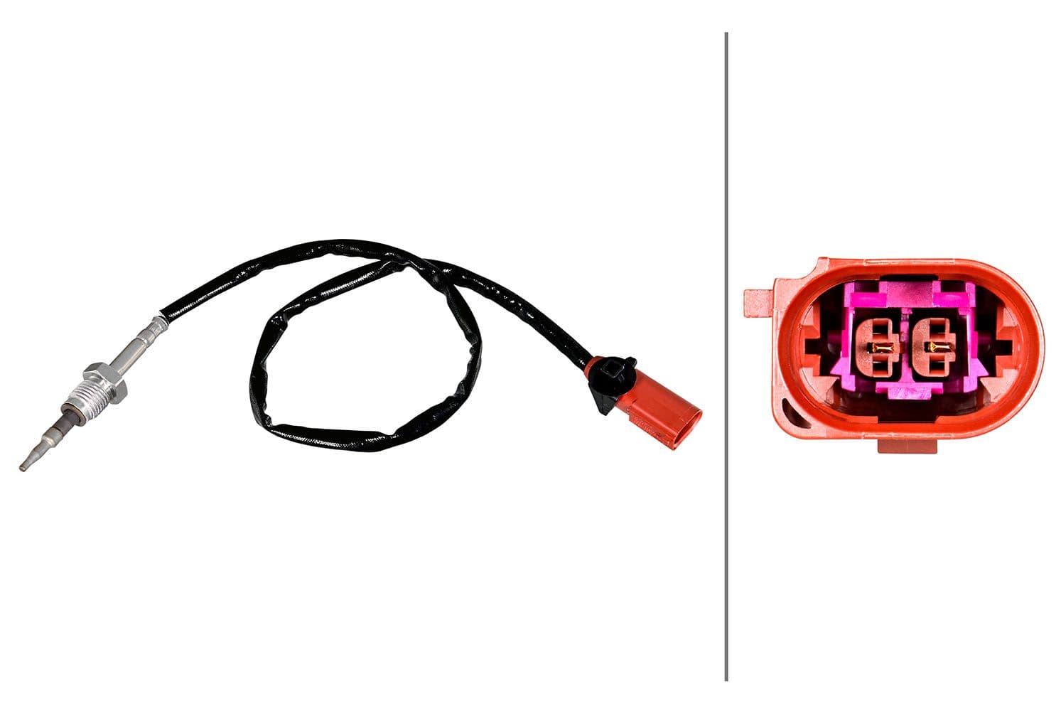 Sensor, de temperatura de gas de escape HELLA 6PT 358 226-351