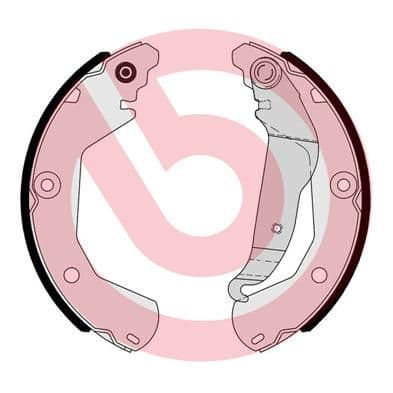 Juego de zapatas de frenos, freno de mano BREMBO S 10 518