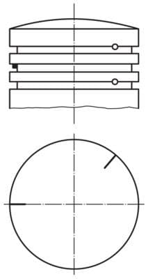 Pistón MAHLE 034 11 00