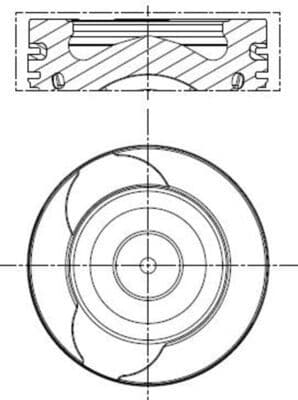 Pistón MAHLE 021 PI 00128 000