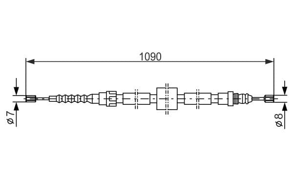 Cable de accionamiento, freno de estacionamiento BOSCH 1 987 477 464