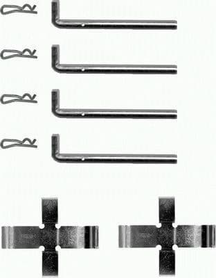Juego de accesorios, balatas de frenos TEXTAR 82016200