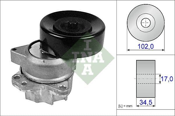 Tensor de correa, Correa poli V Schaeffler INA 534 0224 10