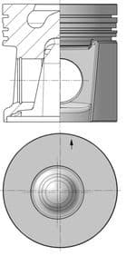 Pistón KOLBENSCHMIDT 40554600