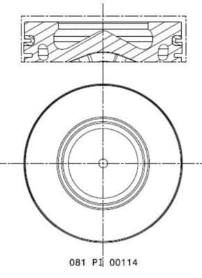 Pistón MAHLE 081 PI 00114 002