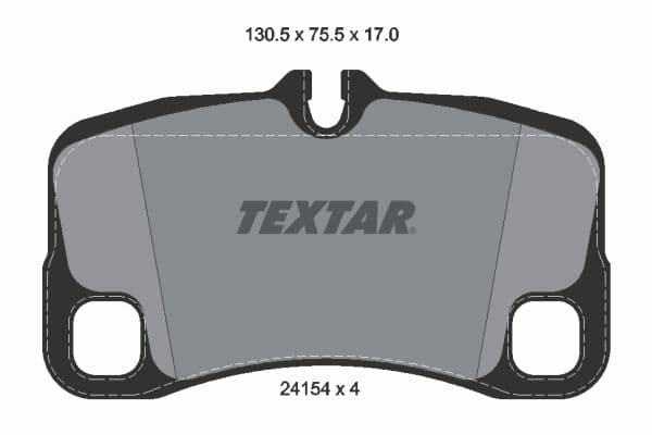 Juego de balatas de freno TEXTAR 2415401