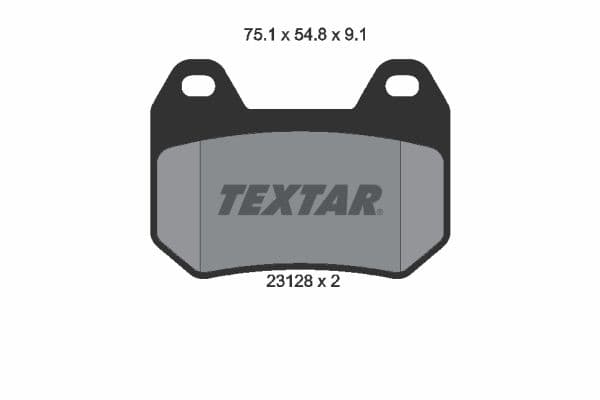Juego de balatas de freno TEXTAR 2312801