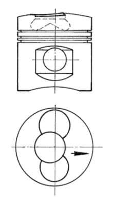 Pistón KOLBENSCHMIDT 90915700