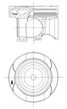 Pistón KOLBENSCHMIDT 41829600