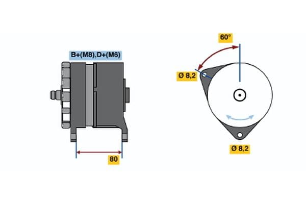 Alternador BOSCH 0 120 468 007