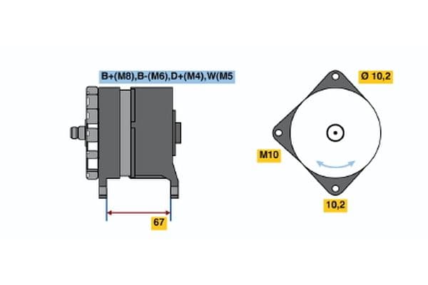 Alternador BOSCH 0 120 468 132